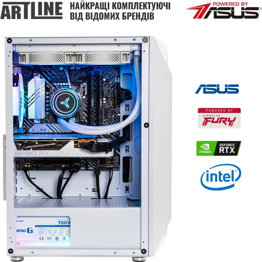 Внешний вид Компьютер ARTLINE Gaming X75WHITE (X75WHITEv93)