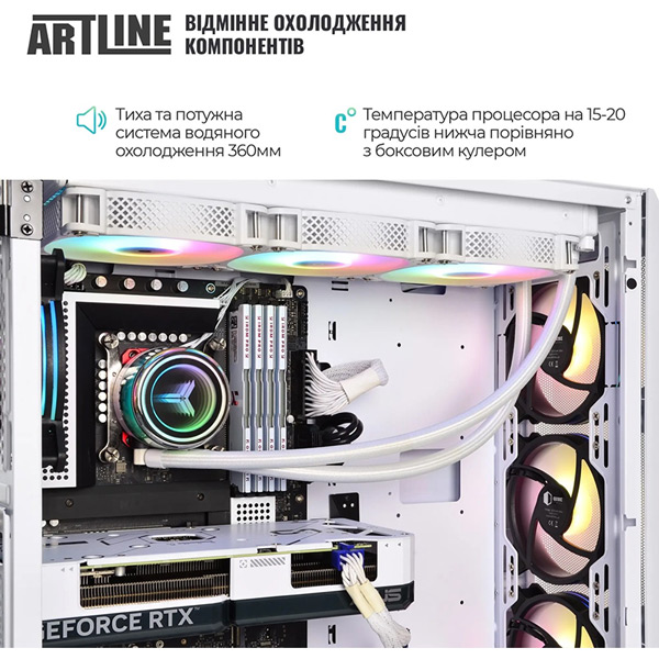 В інтернет магазині Комп'ютер ARTLINE Gaming X94WHITE Windows 11 Home (X94WHITEv81Win)