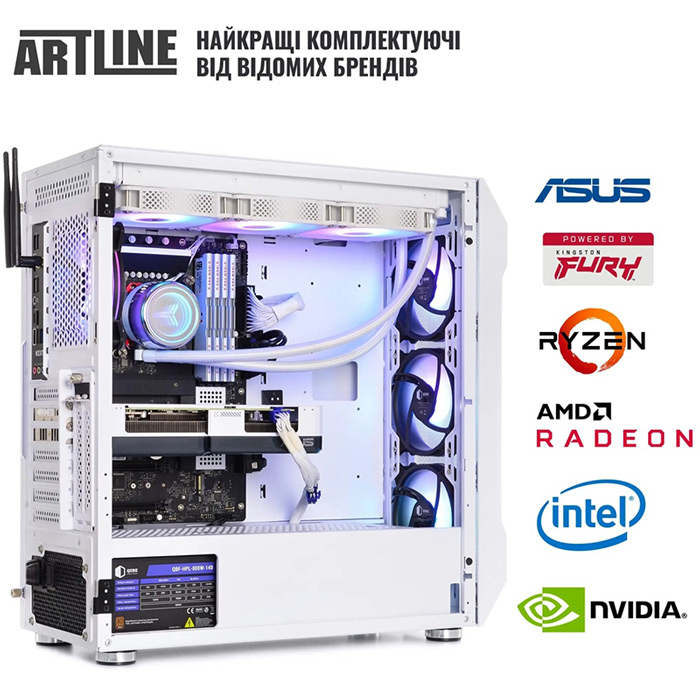 Зображення Комп'ютер ARTLINE Gaming X94WHITE Windows 11 Home (X94WHITEv81Win)