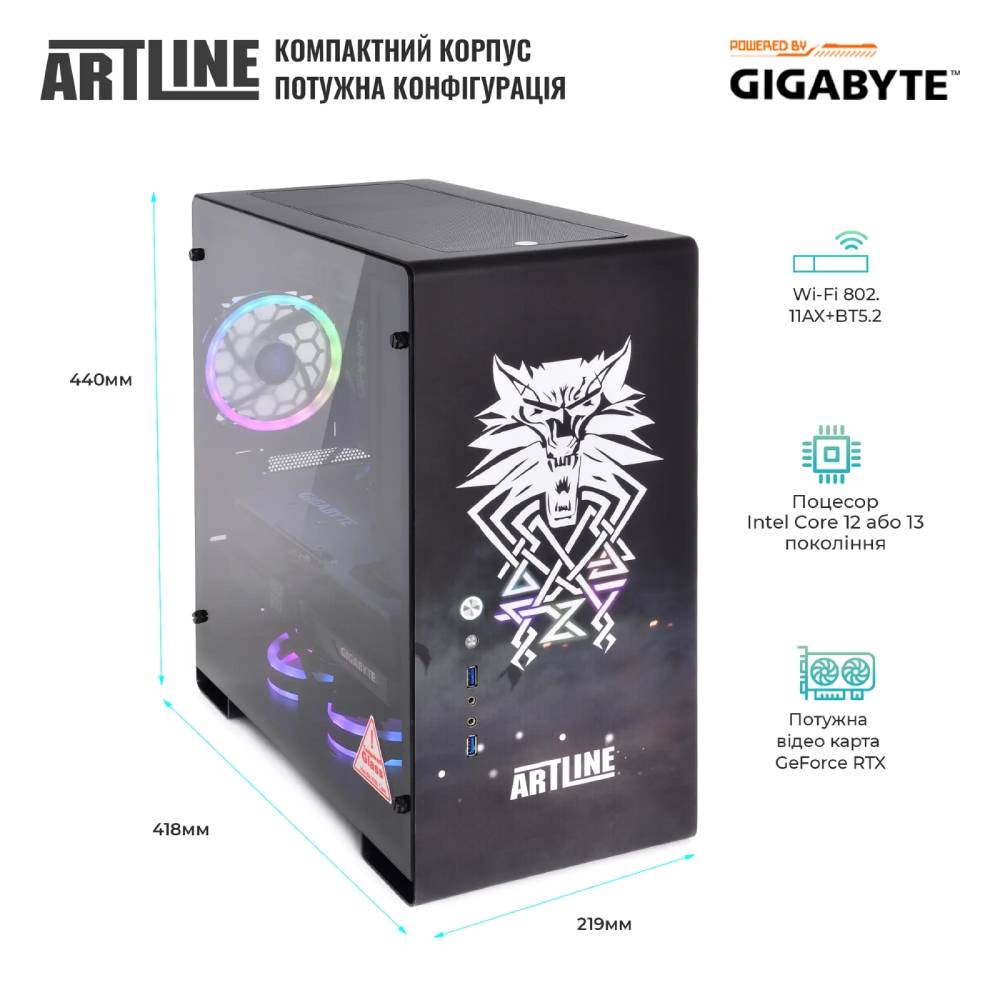 Комп'ютер ARTLINE Overlord GIGA (GIGAv52) Модель процесора 14700F