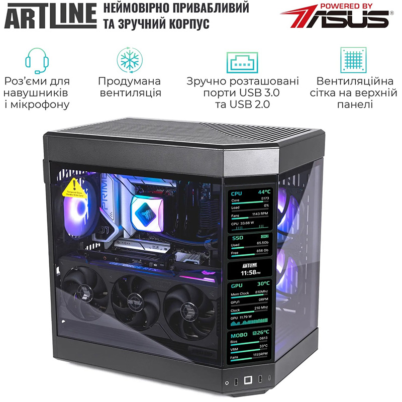 Замовити Комп'ютер ARTLINE Gaming Y60 Windows 11 Home (Y60v25Win)