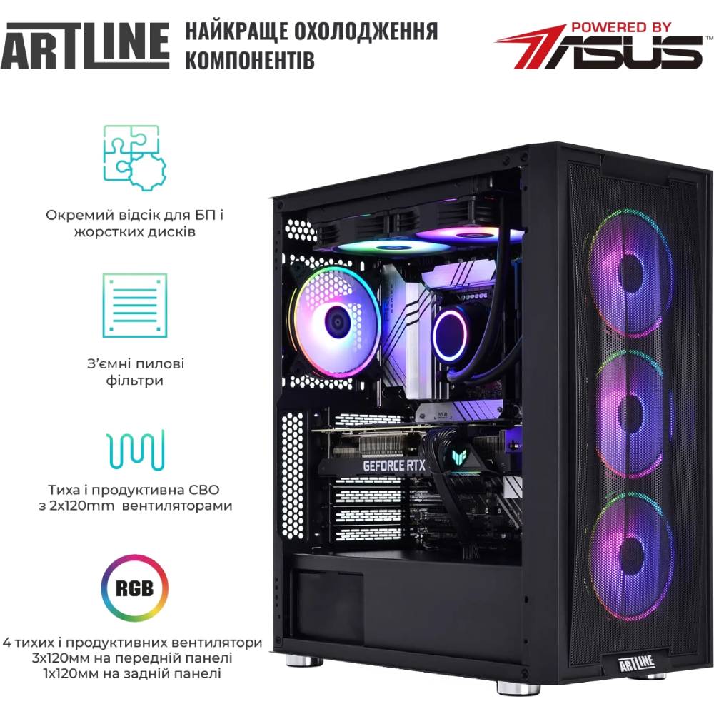 Компьютер ARTLINE Gaming X87 Windows 11 Home (X87v42Win) Модель процессора 7950X