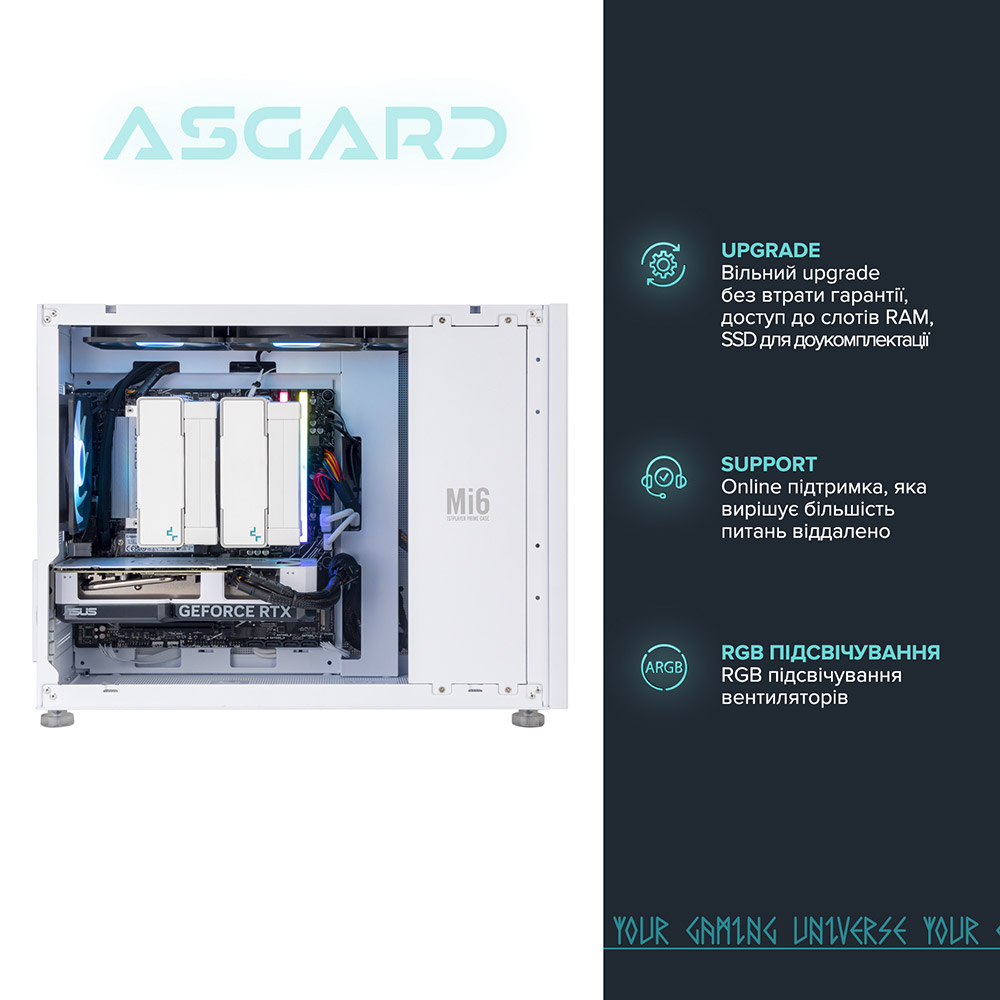 Зовнішній вигляд Комп'ютер ASGARD Fenrir (A77X.32.S20.36.3580W)