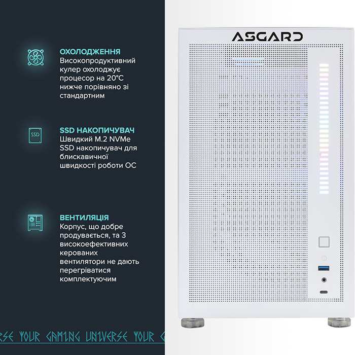 Компьютер ASGARD Fenrir (A77X.64.S5.46T.3611) Модель процессора 7700X