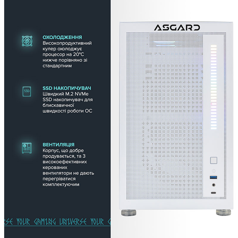 Обзор Компьютер ASGARD Fenrir (A77X.64.S10.675XT.3666W)