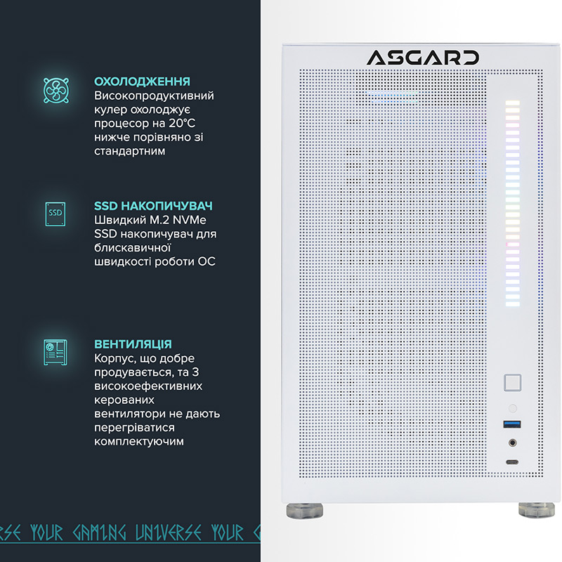 Комп'ютер ASGARD Fenrir (A79X.32.S20.675XT.3790) Чіпсет B650