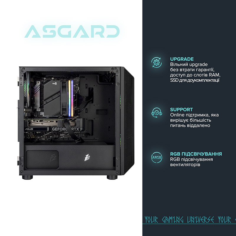 Комп'ютер ASGARD Heimdallr (I124F.64.S10.46T.3341W) Серія процесора Intel Core i5