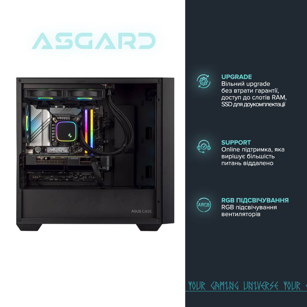 Компьютер ASGARD Balder (I137F.32.S10.78XT.4083W) Чипсет B760