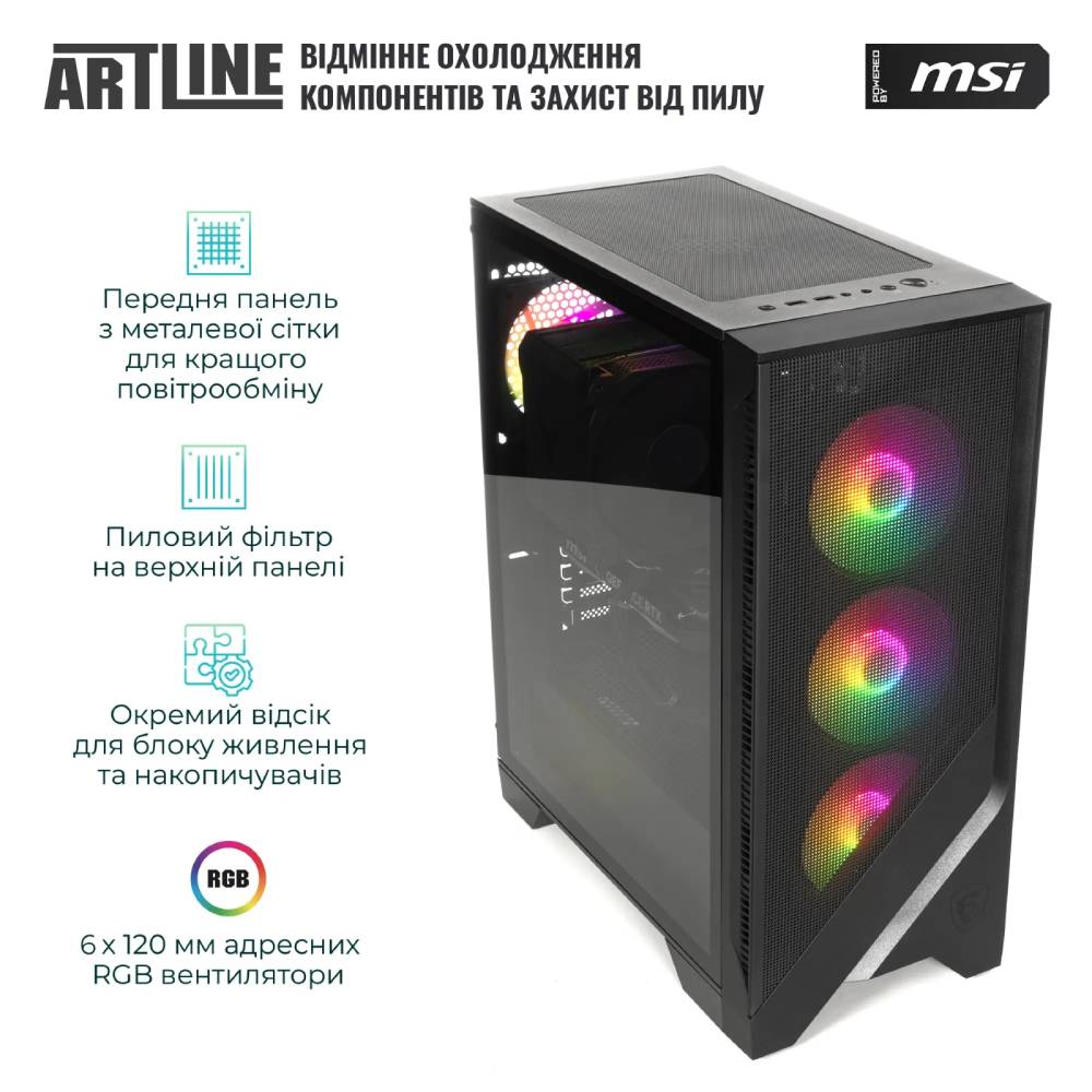 Комп'ютер ARTLINE Gaming DRGN (DRGNv53) Модель процесора 13400F