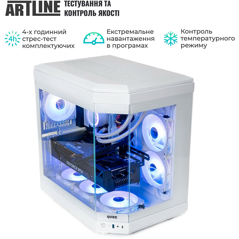 Внешний вид Компьютер ARTLINE Gaming TANKWHITE (TANKWHITEv25)