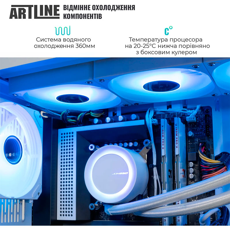 Фото Комп'ютер ARTLINE Gaming TANKWHITE (TANKWHITEv25)