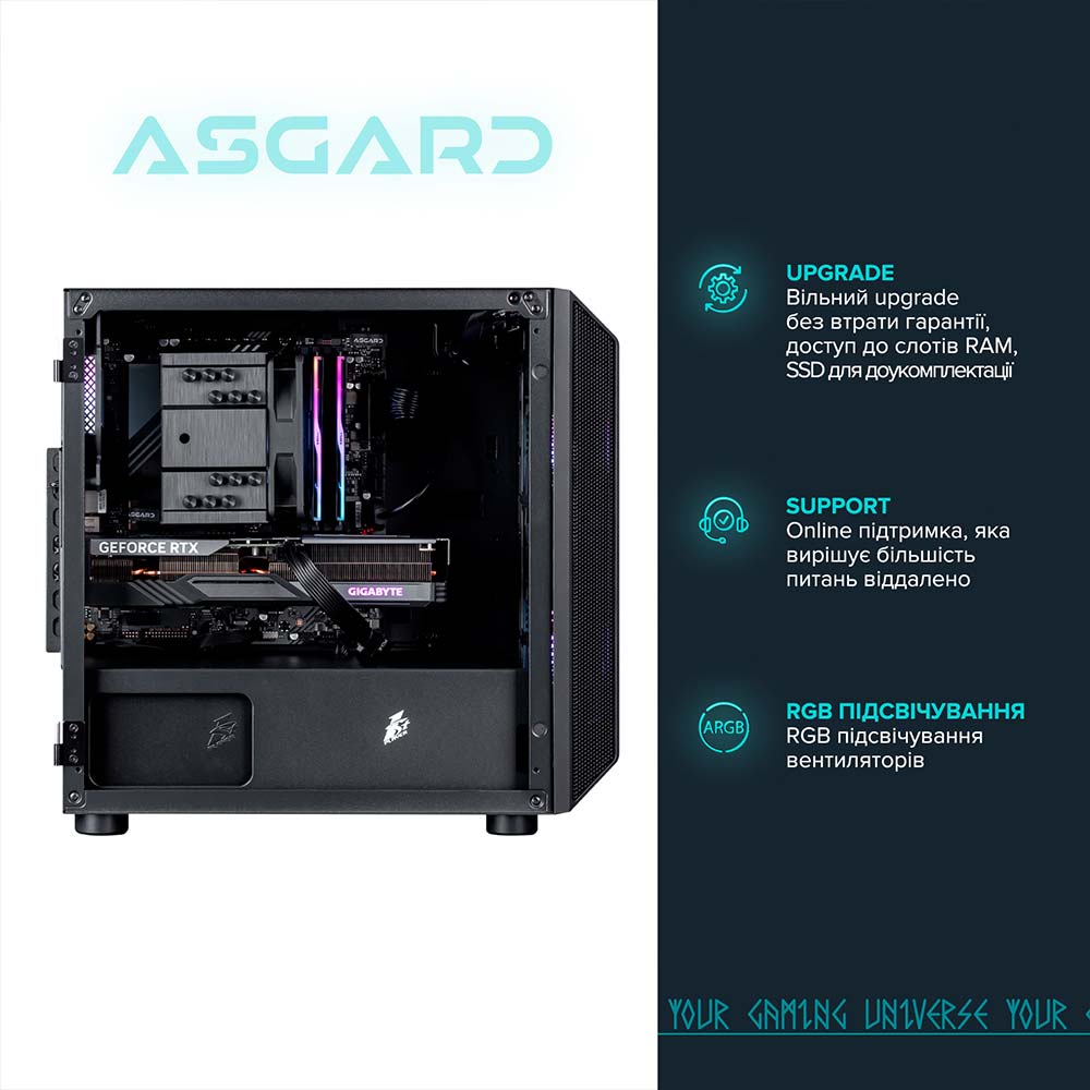 Комп'ютер ASGARD Valkyrie (A76X.32.S10.46T.4827W) Модель процесора 7600X