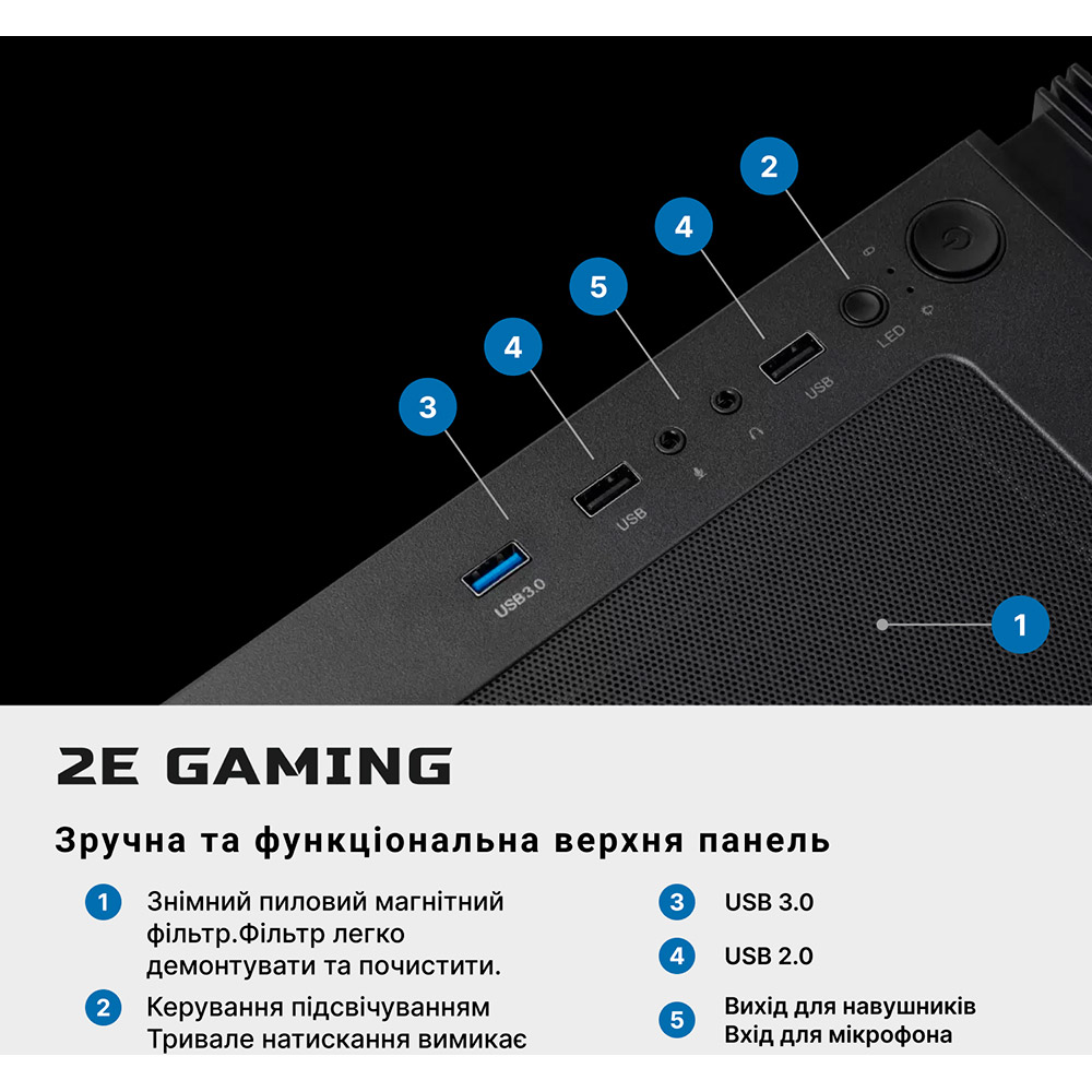 Внешний вид Компьютер 2E Complex Gaming (2E-9763)