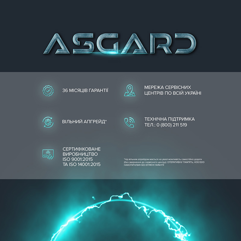 Комп'ютер ASGARD Valkyrie (A76X.32.S20.46T.4793) Чіпсет B650