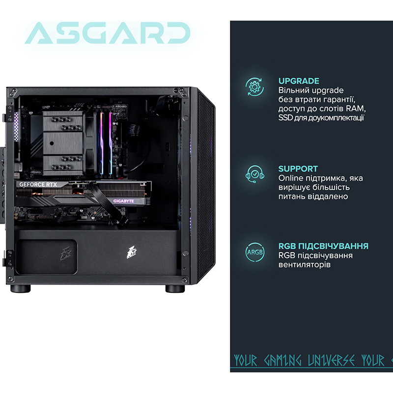 Комп'ютер ASGARD Valkyrie (A76X.64.S20.46T.4796) Серія процесора AMD Ryzen 5