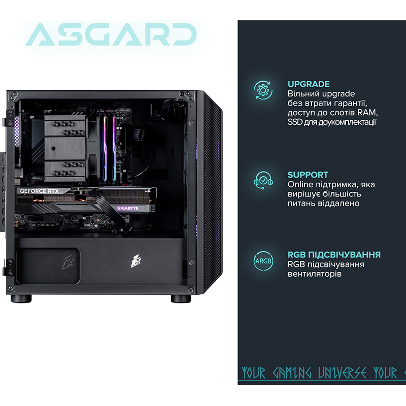 Комп'ютер ASGARD Valkyrie (A76X.32.S10.47S.4797) Модель процесора 7600X