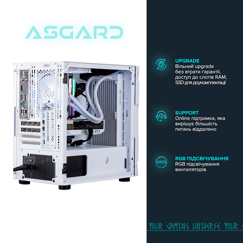 Комп'ютер ASGARD Garm (I145.32.S10.47TS.4767W) Чіпсет B760