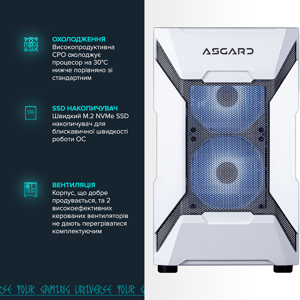 Компьютер ASGARD Garm (I145.32.S20.48S.4775W) Чипсет B760