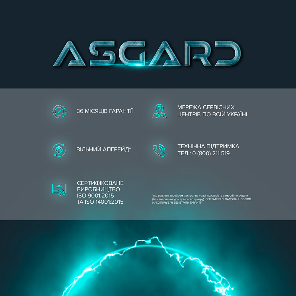 Компьютер ASGARD Garm (A77X.32.S10.46.4851) Модель процессора 7700X