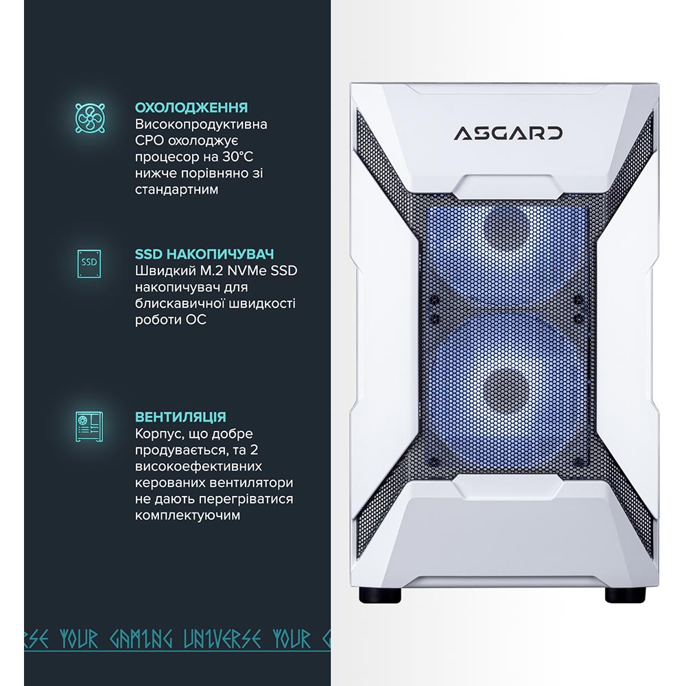 Комп'ютер ASGARD Garm (A77X.64.S10.46.4890W) Модель процесора 7700X