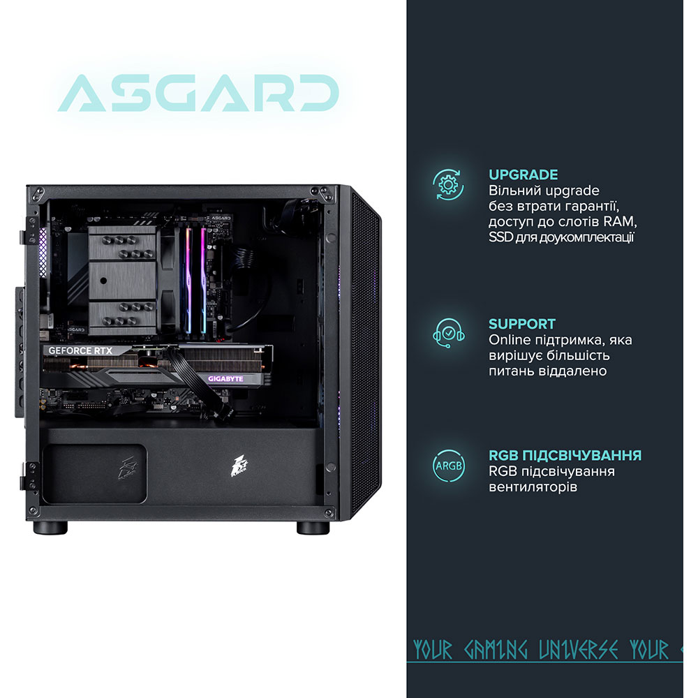 Комп'ютер ASGARD Valkyrie (A76X.32.S10.48S.4809) Чіпсет B650