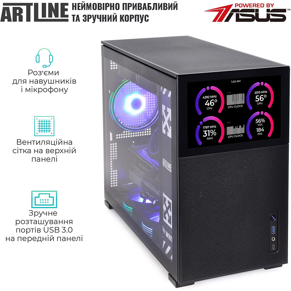 Комп'ютер ARTLINE Gaming D31 Windows 11 Home (D31v75Win) Чіпсет PRIME B650M-A