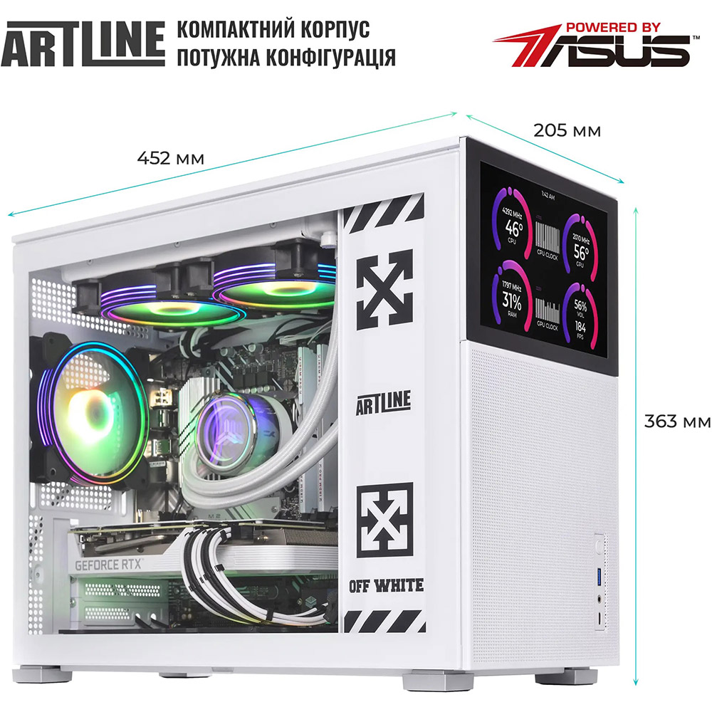 Замовити Комп'ютер ARTLINE Gaming D31WHITE (D31WHITEv70)