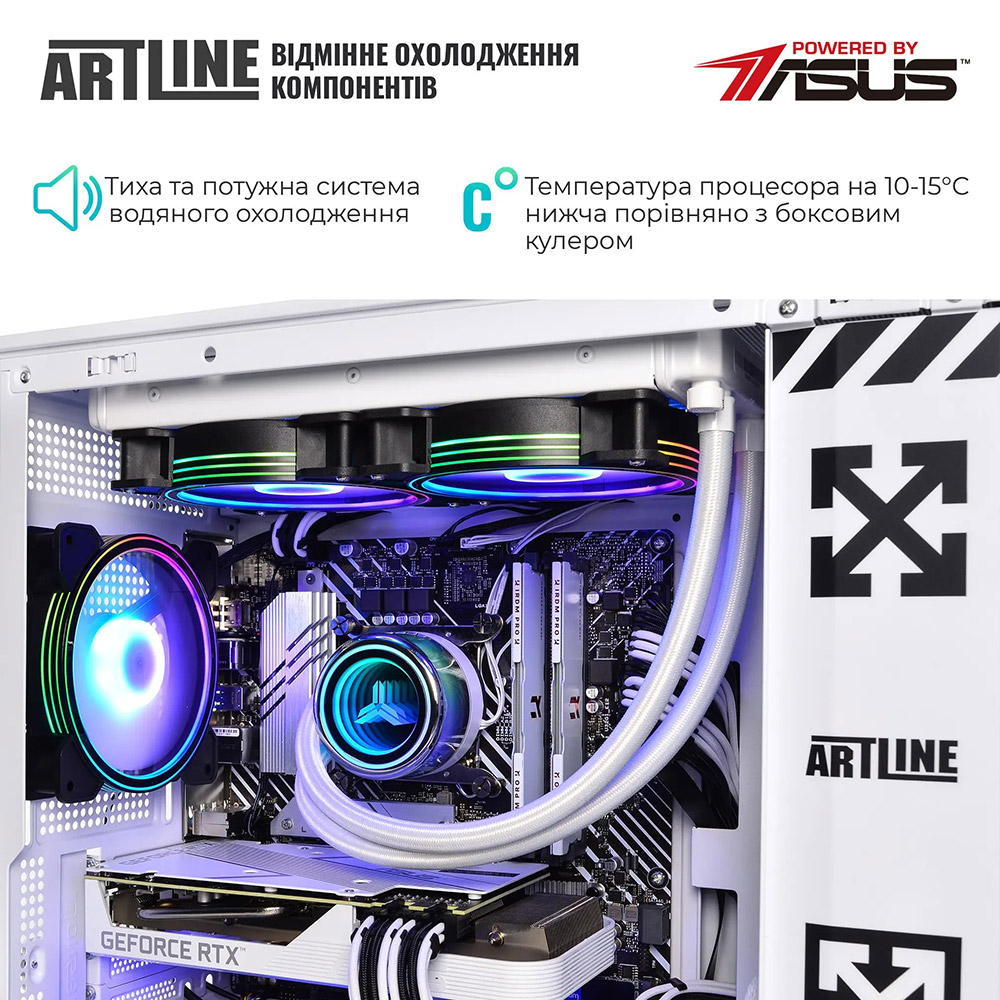 Комп'ютер ARTLINE Gaming D31WHITE Windows 11 Home (D31WHITEv71Win) Чіпсет PRIME B650M-A