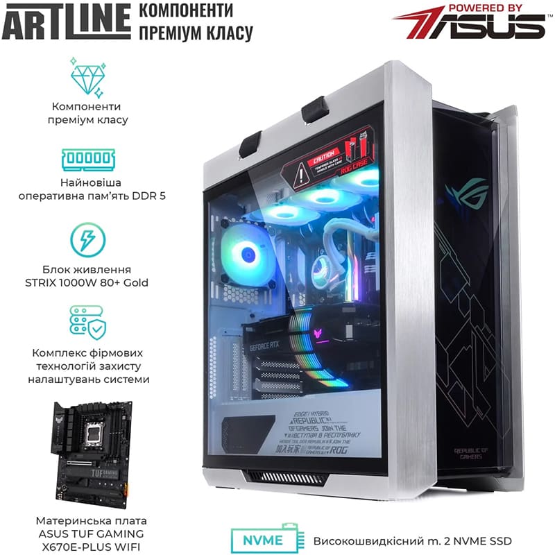 В Україні Комп'ютер ARTLINE Overlord STRIX Windows 11 Pro (STRIXv157Win)