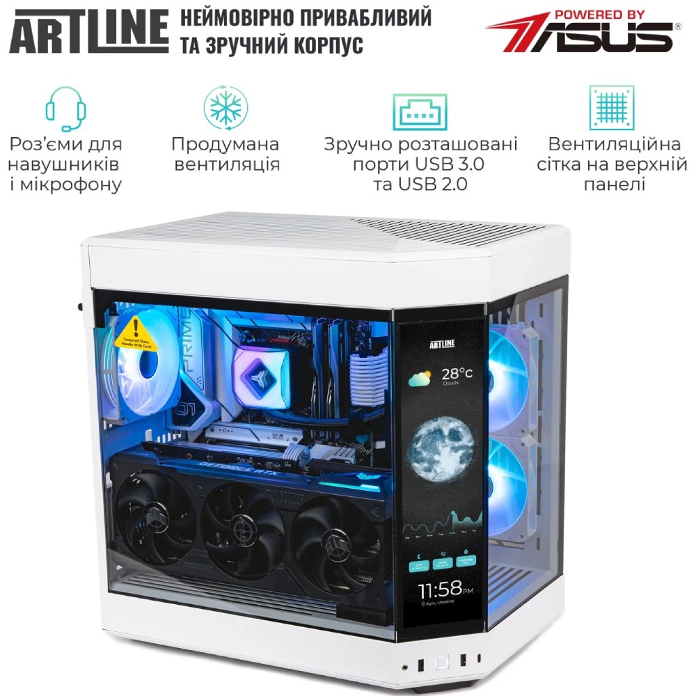 Изображение Компьютер ARTLINE Gaming Y60WHITE (Y60WHITEv52)