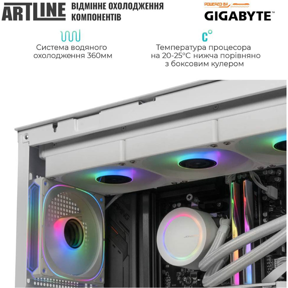 Фото Компьютер ARTLINE Gaming TANKWHITE (TANKWHITEv41)