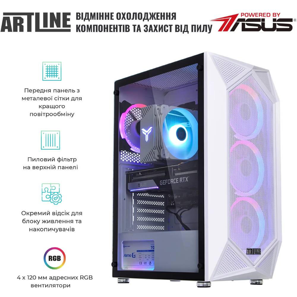 Компьютер ARTLINE Gaming X67WHITE (X67WHITEv48) Серия процессора AMD Ryzen 5