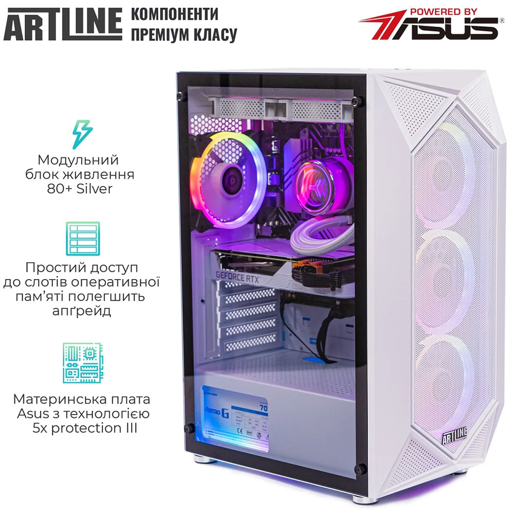 Замовити Комп'ютер ARTLINE Gaming X86WHITE (X86WHITEv21)