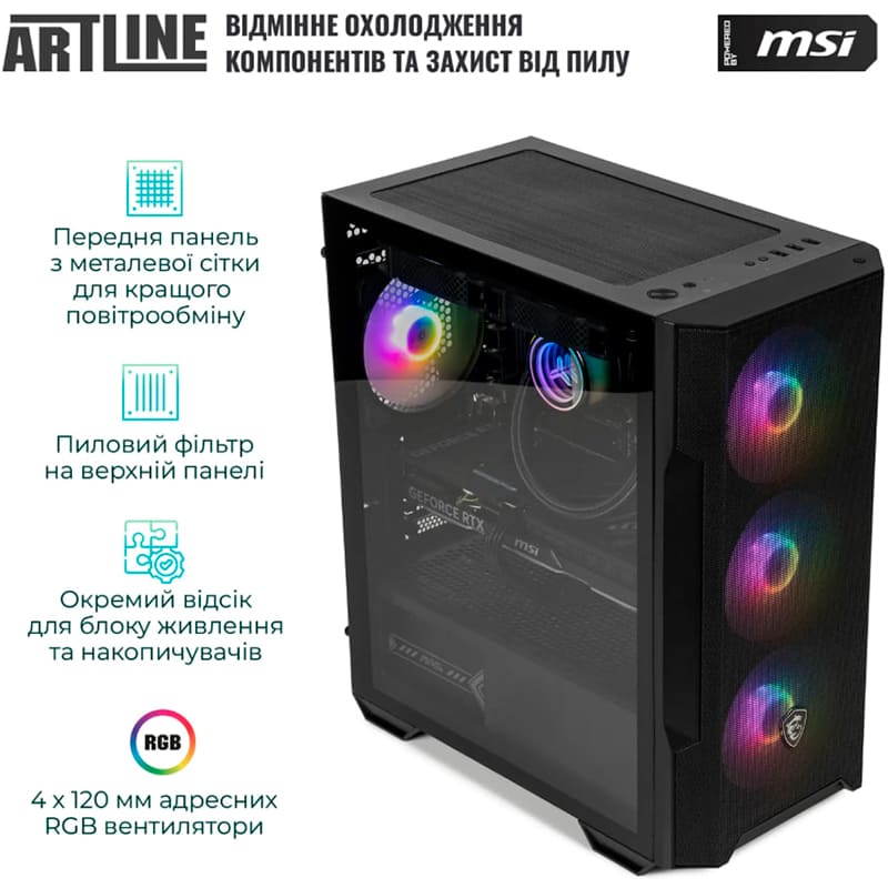 Компьютер ARTLINE Gaming DRGN (DRGNv91) Чипсет AMD B650