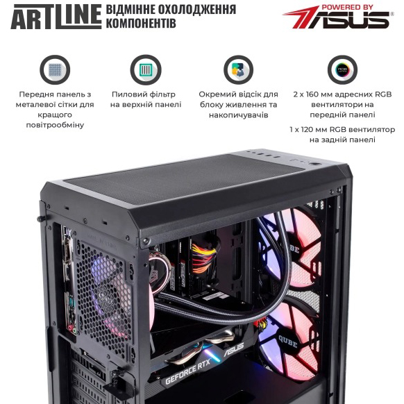 Зображення Комп'ютер ARTLINE Gaming X85 (X85v48)