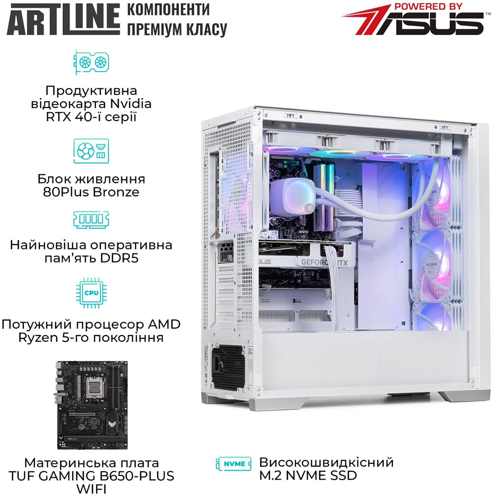 В інтернет магазині Комп'ютер ARTLINE Overlord GT302 Windows 11 Home White (GT302v04Winw)