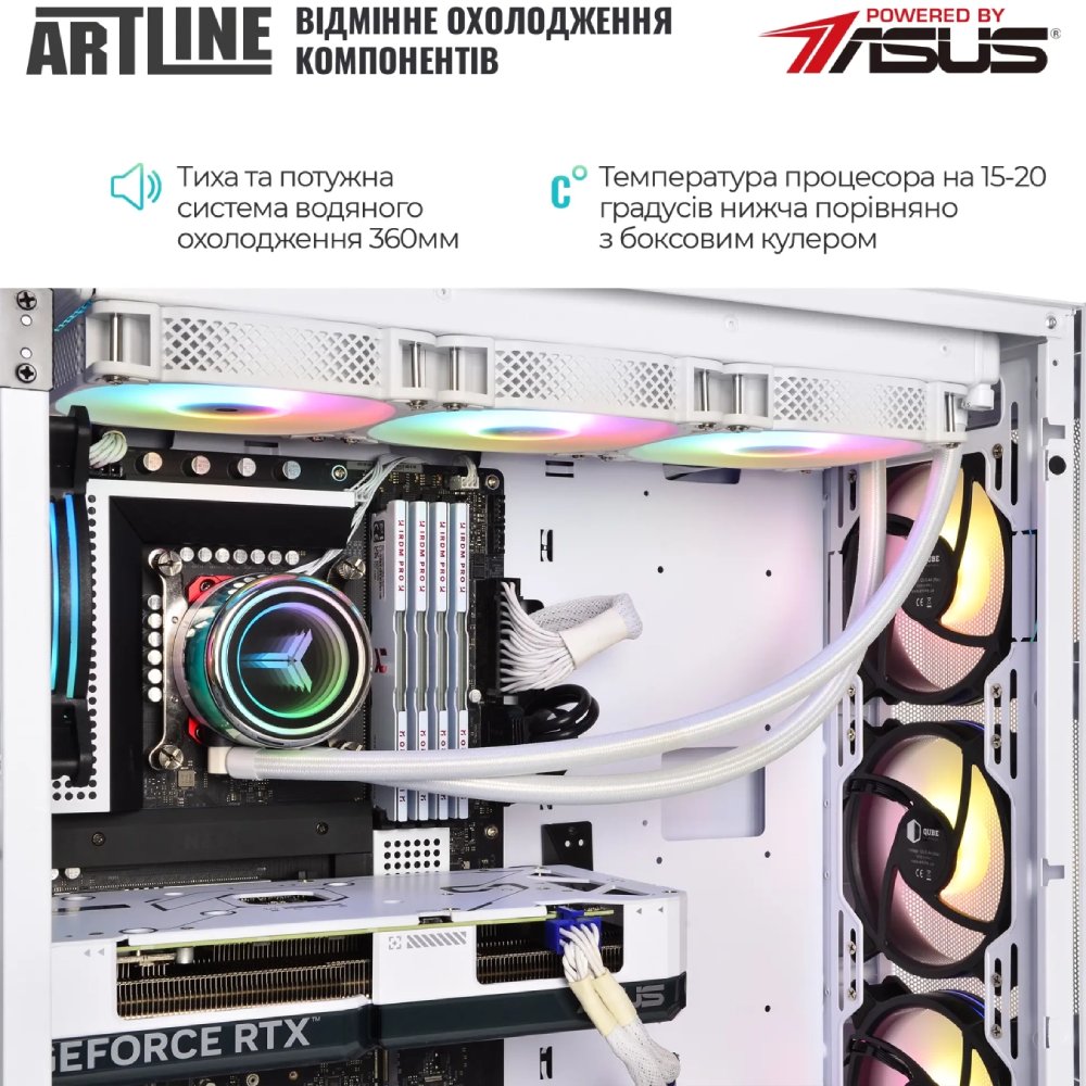 Фото Компьютер ARTLINE Gaming X85WHITE (X85WHITEv48)