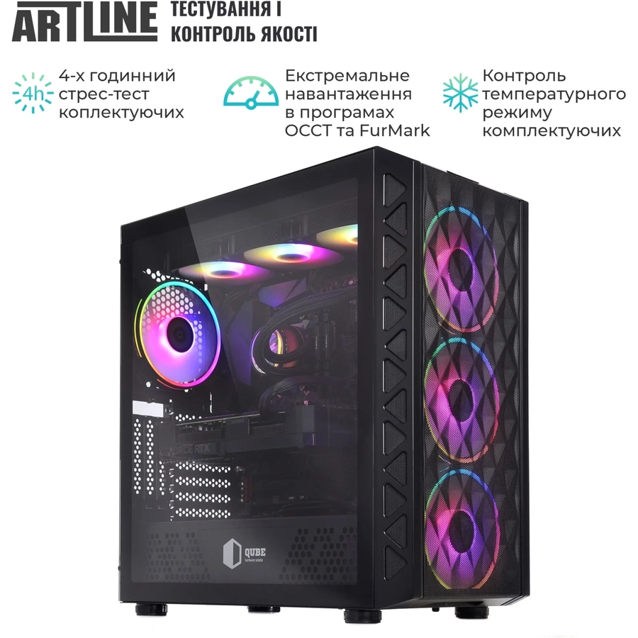 Зовнішній вигляд Комп'ютер ARTLINE Gaming X96 Windows 11 Home Black (X96v113Win)