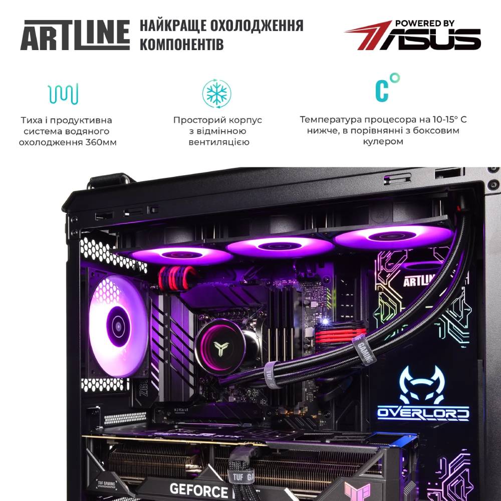 Компьютер ARTLINE Overlord GT502 Windows 11 Home (GT502v98Win) Класс геймерский