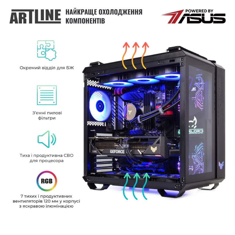 Комп'ютер ARTLINE Overlord GT502 Windows 11 Home Black (GT502v101Win) Клас геймерський