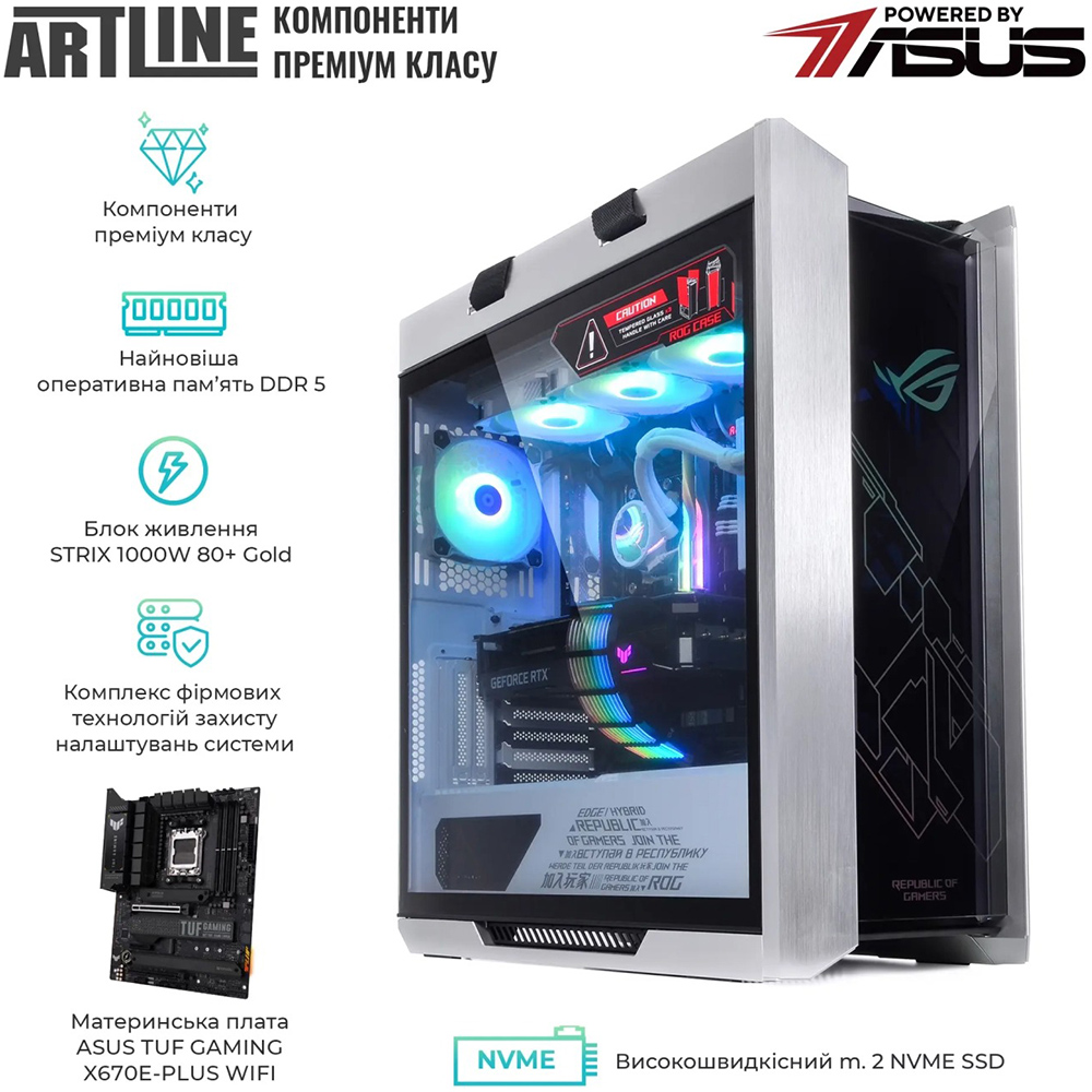 Зображення Комп'ютер ARTLINE Overlord STRIX Windows 11 Pro (STRIXv168Win)