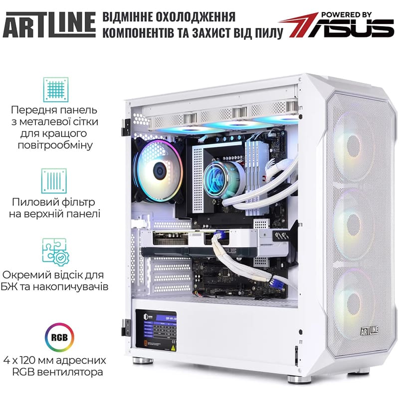 Компьютер ARTLINE Gaming X86WHITE Windows 11 Home (X86WHITEv26Win) Серия процессора AMD Ryzen 7