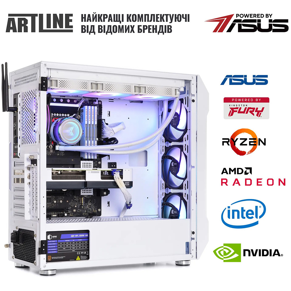 Фото Комп'ютер ARTLINE Gaming X76WHITE Windows 11 Home (X76WHITEv08Win)