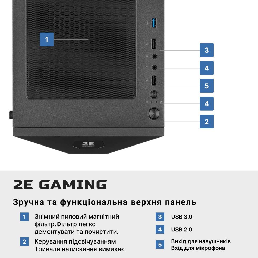 Зовнішній вигляд Комп'ютер 2E Complex Gaming (2E-9191)