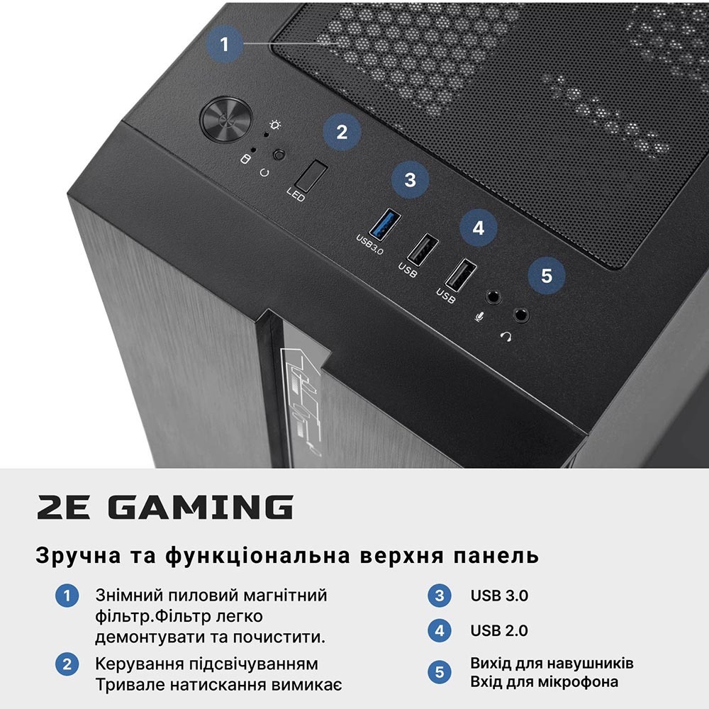 Зовнішній вигляд Комп'ютер 2E Complex Gaming (2E-10207)