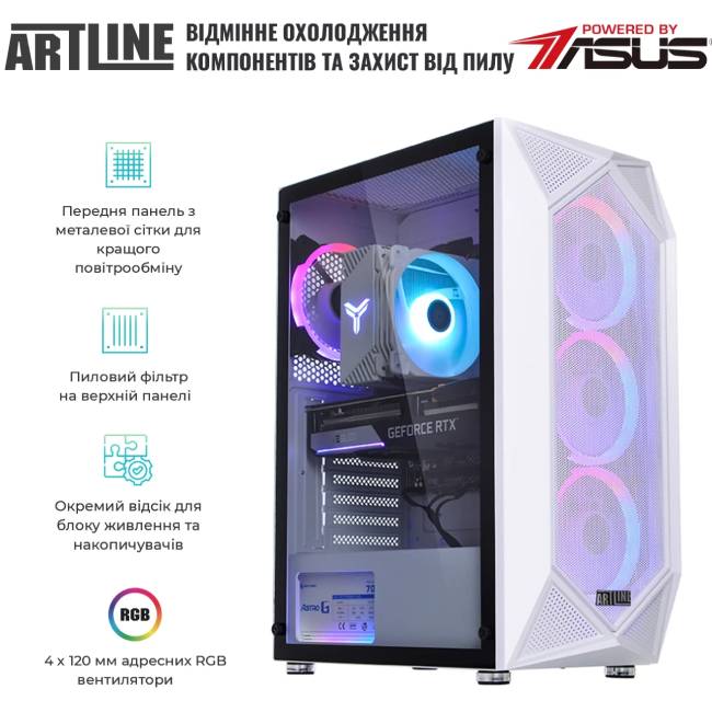 Компьютер ARTLINE Gaming X49WHITE (X49WHITEv58Win) Класс геймерский