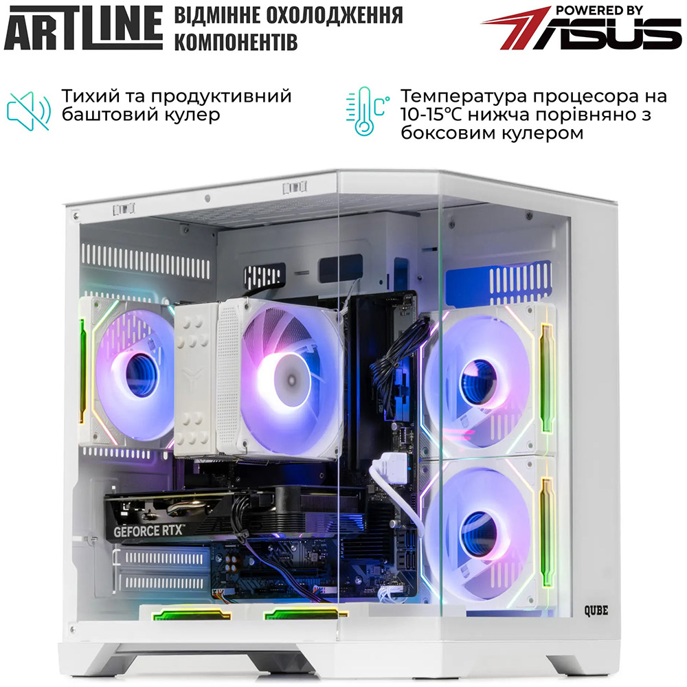 В Фокстрот Компьютер ARTLINE Gaming X37WHITE Windows 11 Home (X37WHITEv56Win)