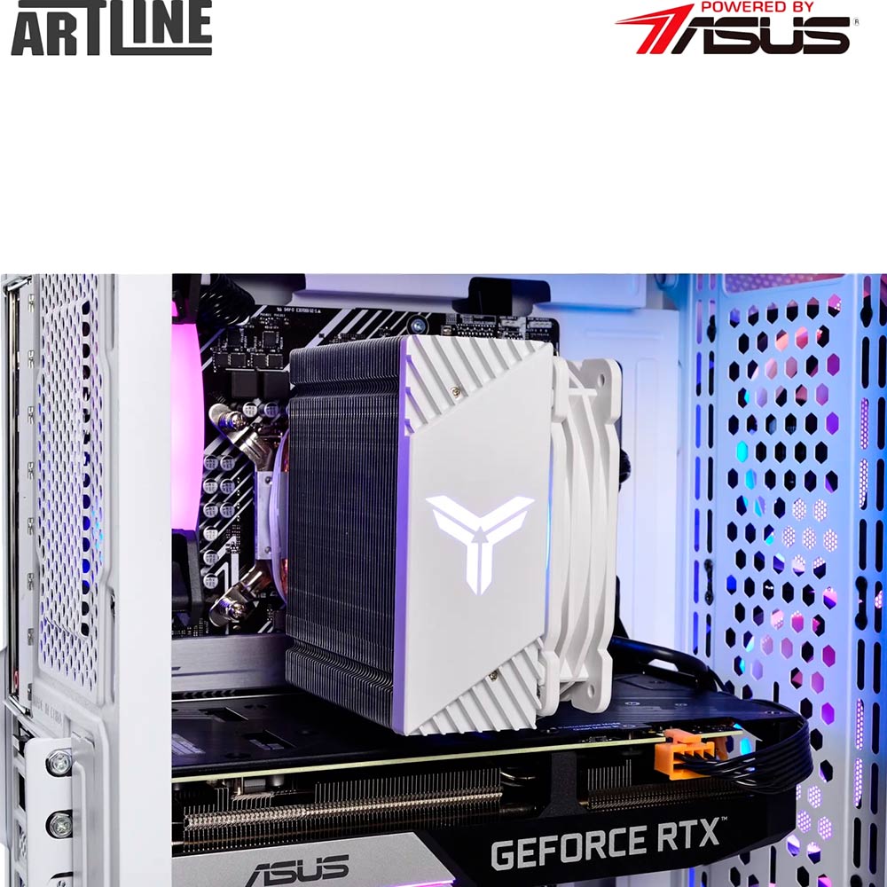 Внешний вид Компьютер ARTLINE Gaming X49WHITE Windows 11 Home (X49WHITEv55Win)