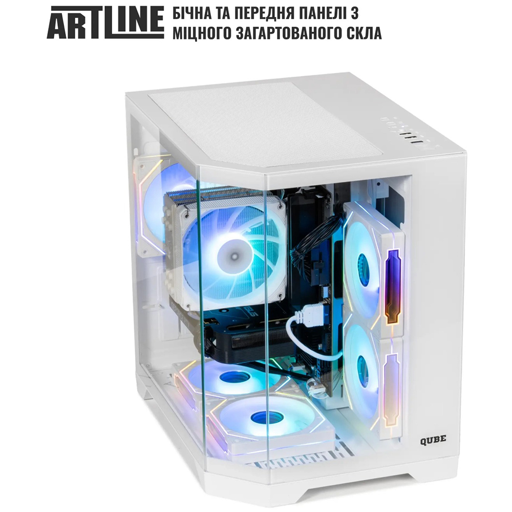 Зовнішній вигляд Комп'ютер ARTLINE Gaming X67WHITE Windows 11 Home (X67WHITEv52Win)