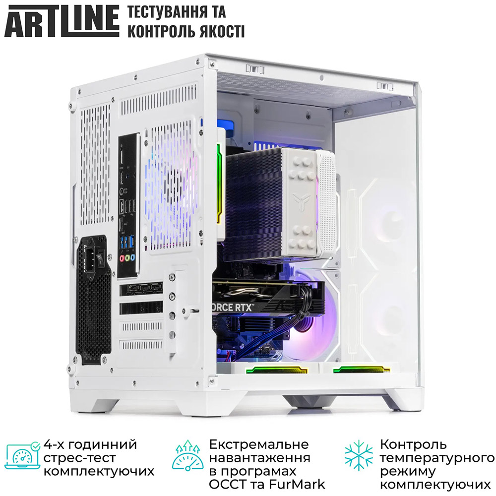 В интернет магазине Компьютер ARTLINE Gaming X65WHITE Windows 11 Home (X65WHITEv50Win)